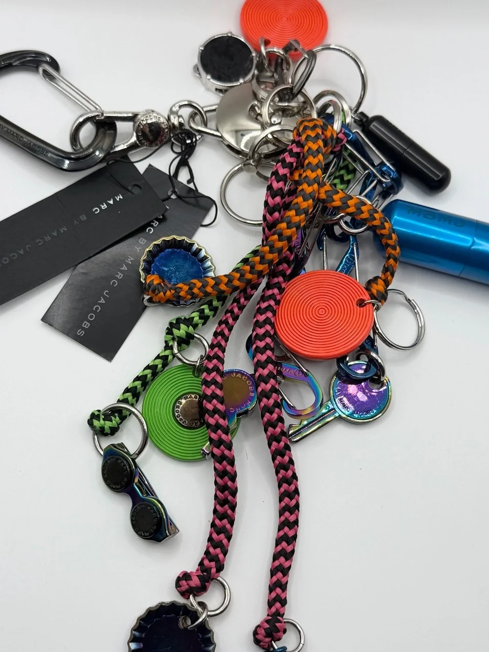 Marc by Marc Jacobs Oversized Multi Charm Keychain Bag Charm NWT $368